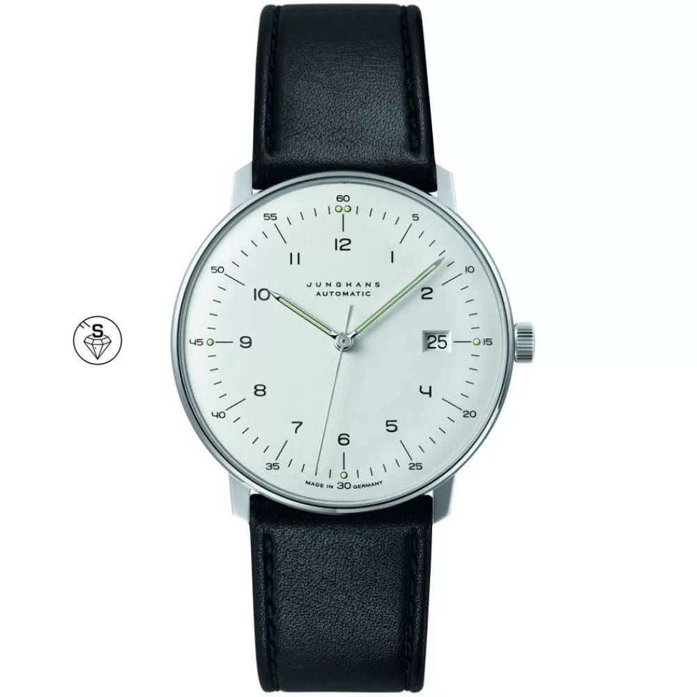 Armbanduhren<junghans Armbanduhr Max Bill | O 38 Mm, Automatic, Zahlenblatt Weis