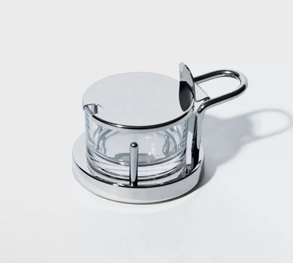 Servieren<alessi Formaggiera Kasedose Sottsass | Stahl/Glas