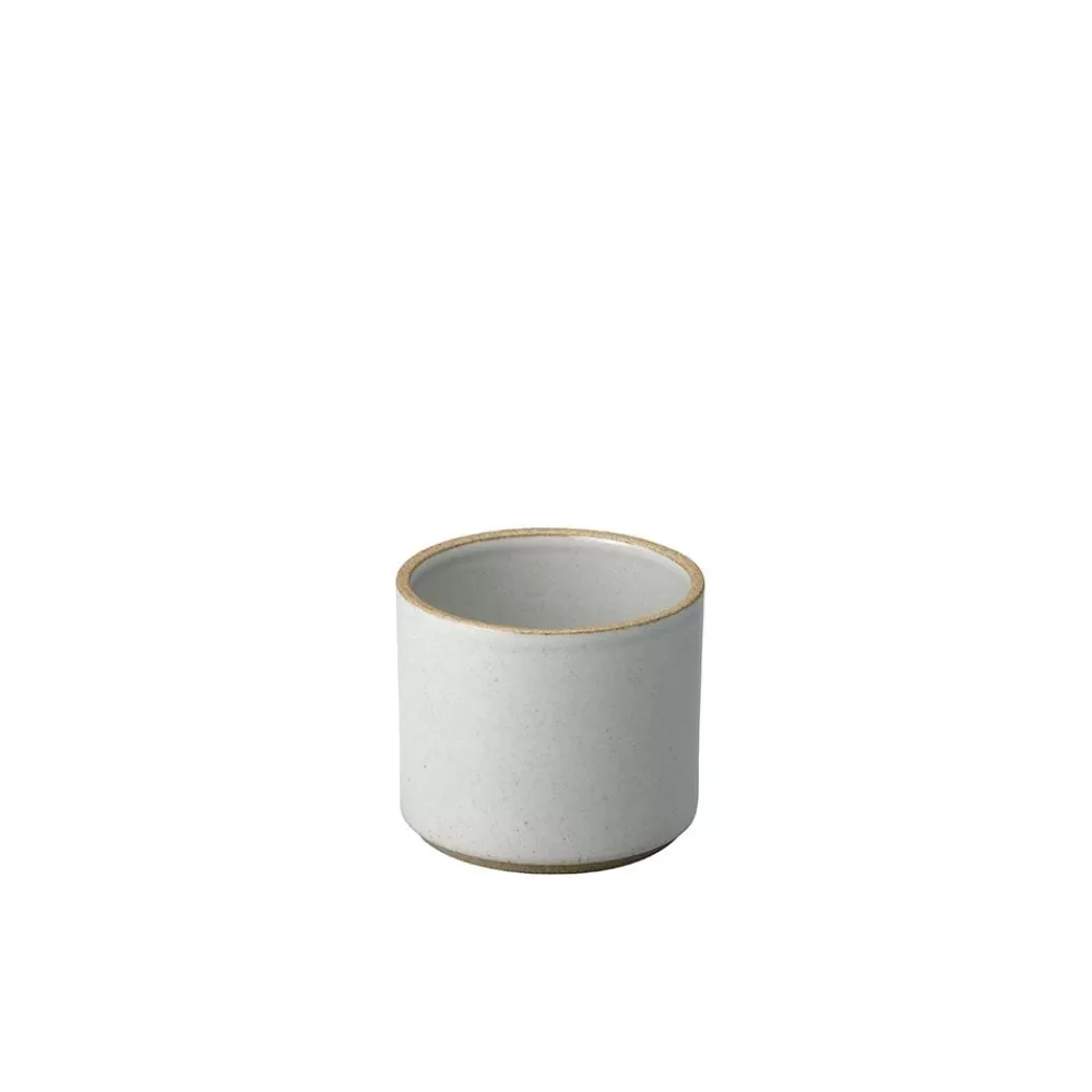 Hasami Porcelain<hasami porcelain Hasami Becher/Zylindrische Schale | O 8,5 Cm, H 7,2 Cm | Hellgrau Glanzend Glasiert