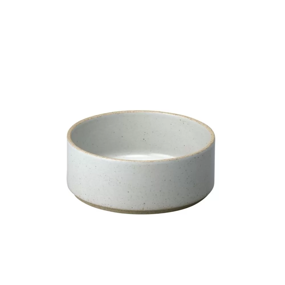 Hasami Porcelain<hasami porcelain Hasami Zylindrische Schale | O 14,5 Cm, H 5,5 Cm | Hellgrau Glanzend Glasiert