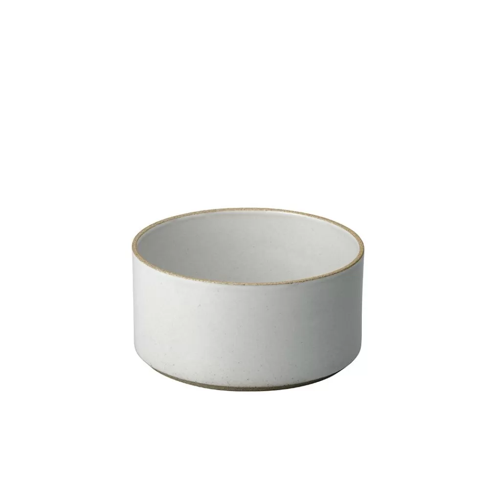 Hasami Porcelain<hasami porcelain Hasami Zylindrische Schale | O 14,5 Cm, H 7,2 Cm | Hellgrau Glanzend Glasiert