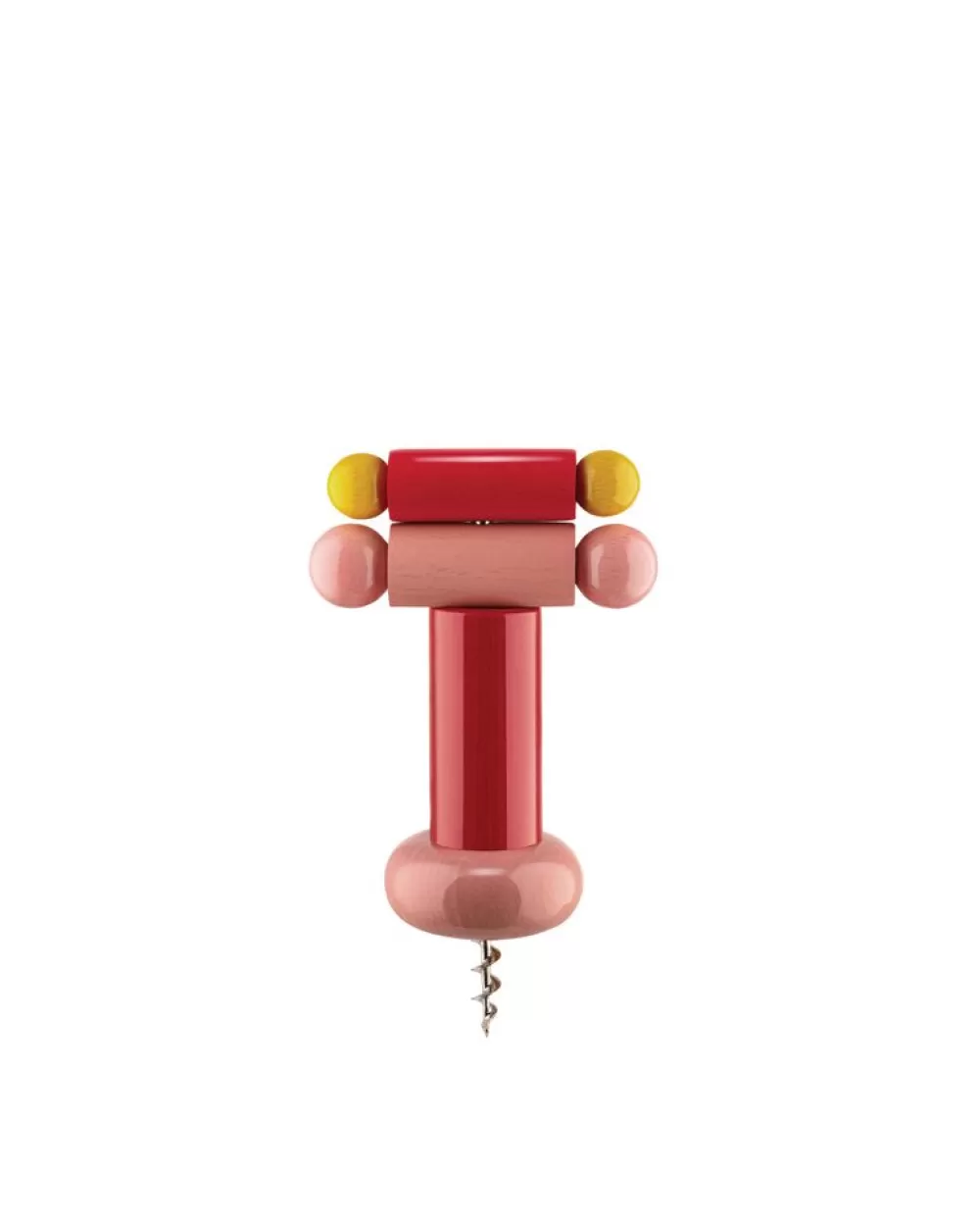 Kochen<alessi Korkenzieher Sottsass | Rot-Pink-Gelb