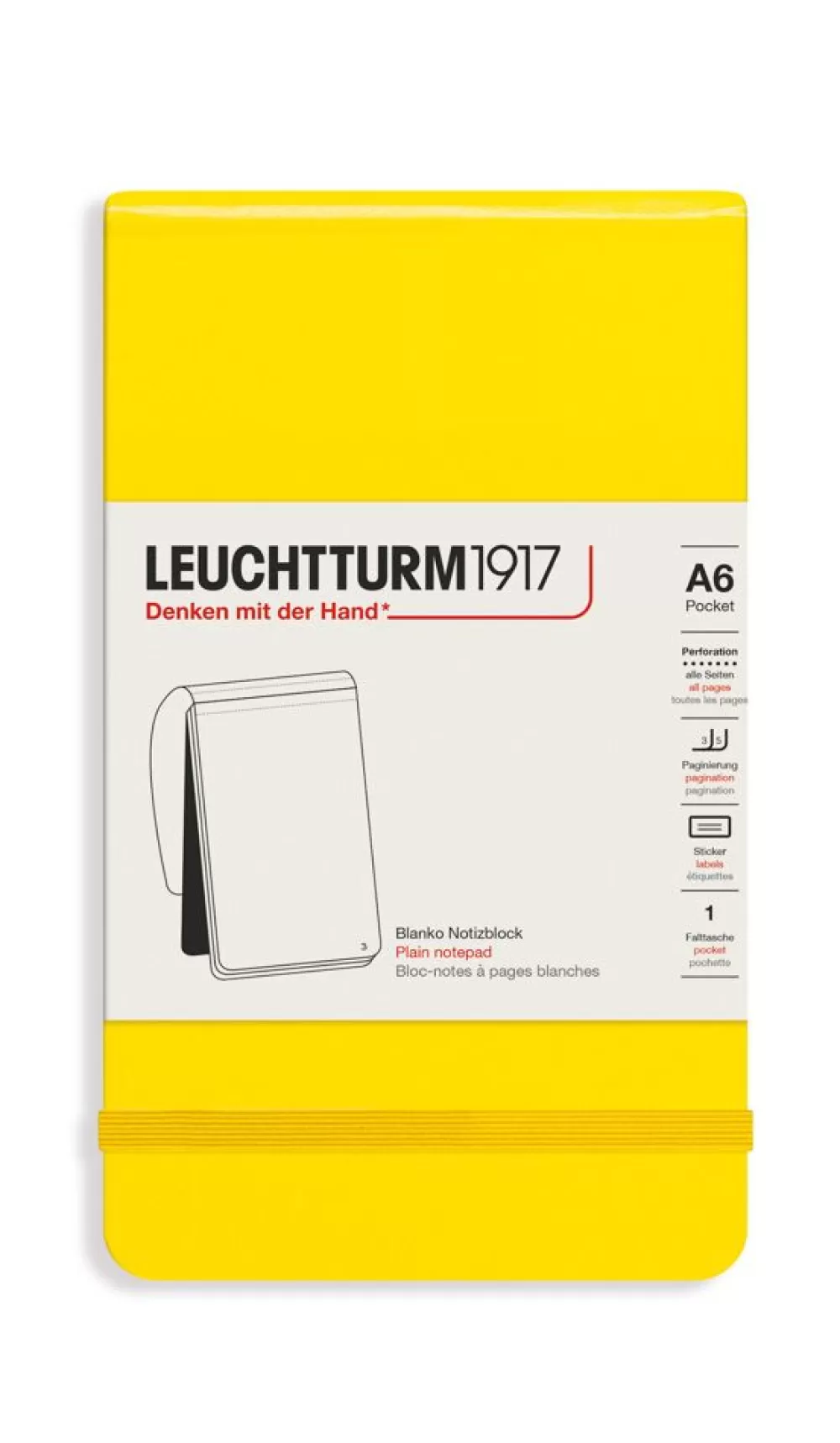 Papier<leuchtturm Notizblock Pocket | Din A6