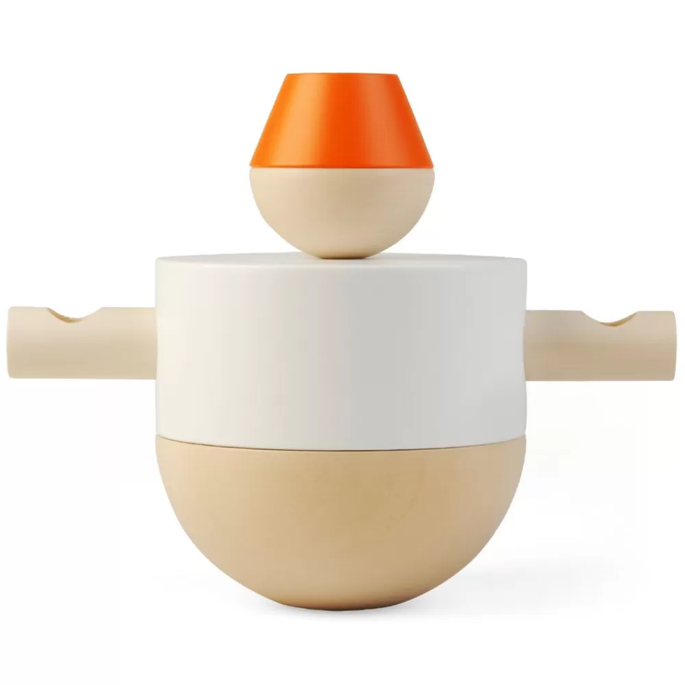 Licht+Leuchten<cultform Stereotypen | Armleuchter Clown | Natur-Weis-Orange